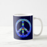 Tasse teinte par cravate de signe de paix