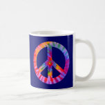 Tasse teinte par cravate de signe de paix
