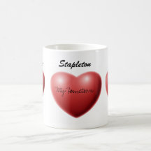 Tasse triple de ville natale de coeur de Stapleton