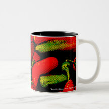 Tasse Vert-Chaude d'un rouge ardent