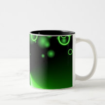 Tasse verte au néon