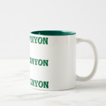 Tasse verte de canyon grand