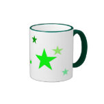 Tasse verte d'étoile