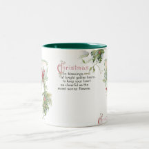 Tasse vintage de coeur de Noël