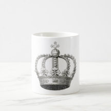 Tasse vintage de couronne