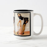 Tasse vintage de la fille Pin-