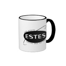 Tasse vintage de logo d'Estes Pre-Damon