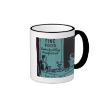 Tasse vintage de wagon-restaurant