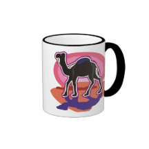 Tasses colorées de chameau de dromadaire