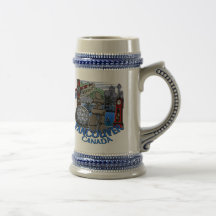 Tasses de bière de Vancouver Canada et verres de b