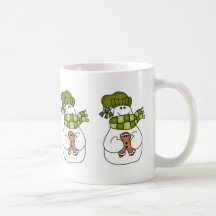Tasses de bonhomme de neige