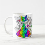 Tasses de café psychédéliques Trippy de chat