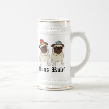 Tasses de carlin de roi et de Reine