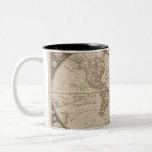 Tasses de carte de Vieux Monde