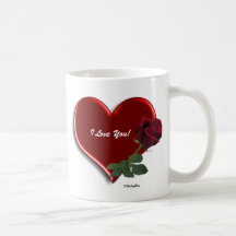 Tasses de coeur de mère je t'aime