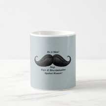 Tasses de moustache, viol d'arrêt contre des femme