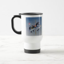 Tasses de voyage - cheval gris de carrousel de jum