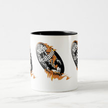 Tasses et tasses de café de boule de rugby de kiwi
