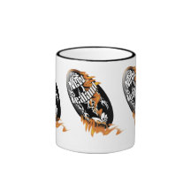 Tasses et tasses de café de boule de rugby de kiwi
