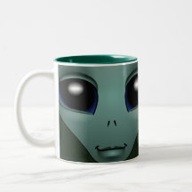 Tasses extraterrestres grises de tasse étrangère e