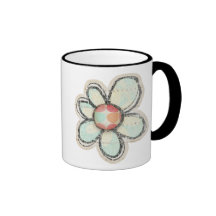 tasses florales de ressort