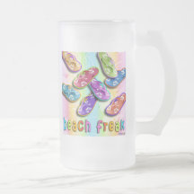 Tasses personnalisées de plage avec des bascules é
