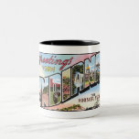 Tasses vintages de carte postale de l'Indiana, Ste