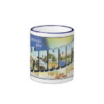 Tasses vintages de carte postale du Vermont