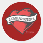 Tatouage de LiveJournal Autocollants Ronds