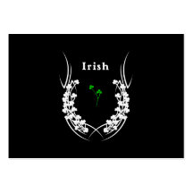 Tatouage irlandais de shamrock cartes de visite professionnelles