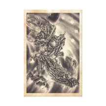 Tatouage japonais vintage classique frais de drago toile tendue