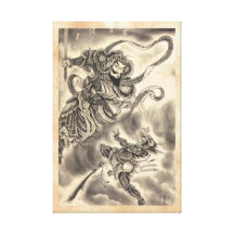 Tatouage japonais vintage classique frais d'encre  toile tendue