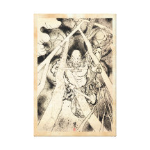Tatouage japonais vintage classique frais d'encre  toiles tendues