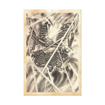 Tatouage japonais vintage classique frais d'encre  toile tendue sur châssis