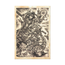 Tatouage japonais vintage classique frais d'encre  toiles tendues