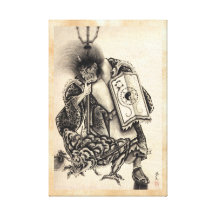 Tatouage japonais vintage classique frais d'encre  impression sur toile