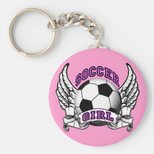 Tatouage Keychain de fille du football Porte-clef