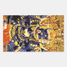 Tatouage oriental frais d'un dieu de la mort de Ya Adhésif