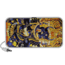 Tatouage oriental frais d'un dieu de la mort de Ya Haut-parleurs iPod