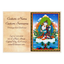 Tatouage tibétain oriental frais Saraswati de than Cartes De Visite Personnelles