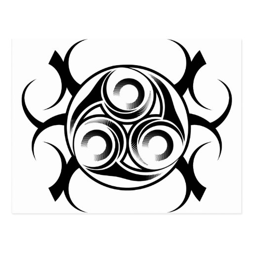 Tatouage tribal cerclé cartes postales