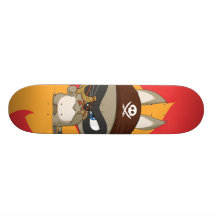 Taucoo sur la planche à roulettes de personnage de