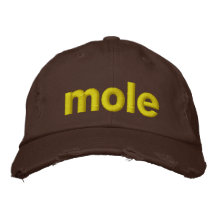 taupe casquette de baseball brodée
