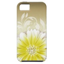 Taupe pipe% jaune du rouleau 1 % de marguerite de  iPhone 5 case