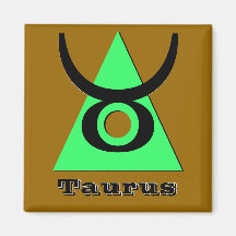 Taureau - trois éléments d'aimant de la terre