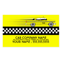taxi cartes de visite professionnelles
