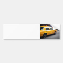 Taxi jaune expédiant de ville de NY avec la tache  Autocollant Pour Voiture