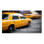Taxi jaune expédiant de ville de NY avec la tache  Carte De Visite