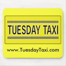 Taxi Mousepad de mardi Tapis De Souris
