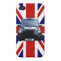 Taxi noir de Londres Coque iPhone 4/4S